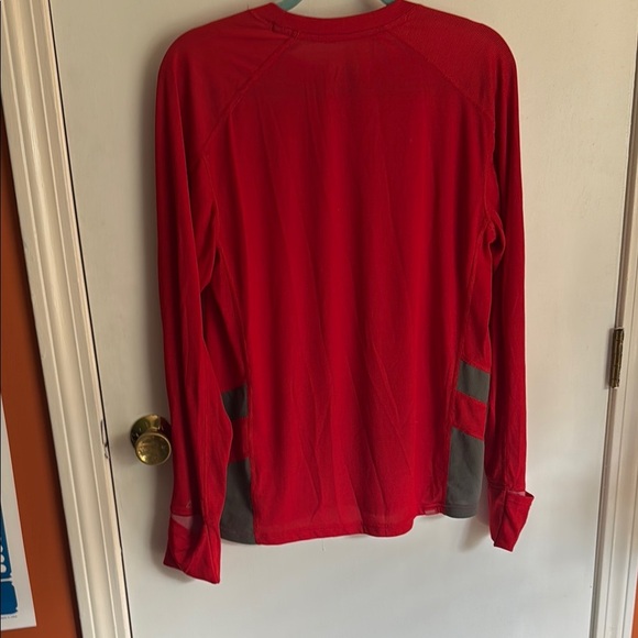 Outdoor Research Red and Gray Long Sleeve Performance Tee - Picture 3 of 5